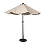 Flash Furniture Montego Round Umbrella with 32 Solar LED Lights, Tan (GMWLU22002BTAN)~#|#~sp238469498_sc7