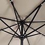 Flash Furniture Montego Round Umbrella with 32 Solar LED Lights, Tan (GMWLU22002BTAN)~#|#~sp238469500_sc7