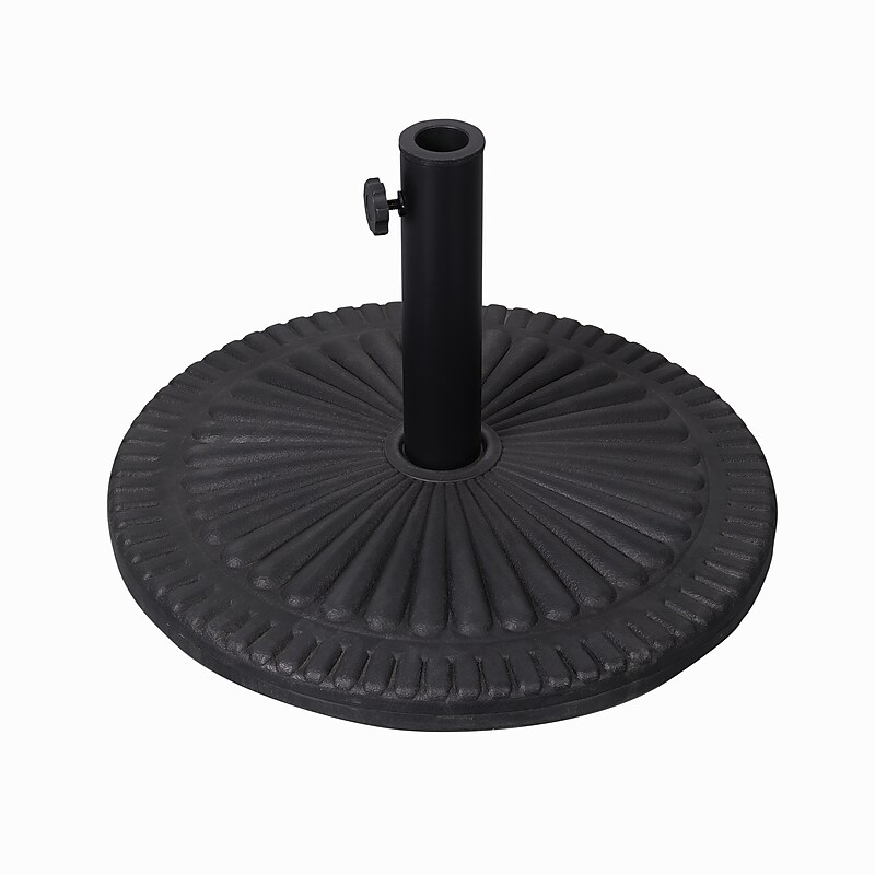 Flash Furniture Kona Universal Cement Patio Umbrella Base, Black (GMWLB49014ABK) image 1