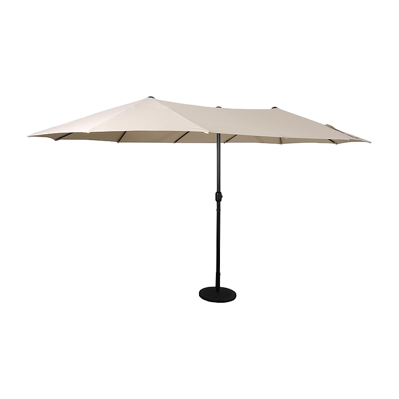Flash Furniture Elizabeth Triple Head Patio Umbrella, Tan (GMWLUU021TAN) image 1
