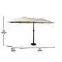 Flash Furniture Elizabeth Triple Head Patio Umbrella, Tan (GMWLUU021TAN)~#|#~sp238469516_sc7