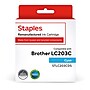 Staples Remanufactured Cyan High Yield Ink Cartridge Replacement for Brother LC-203XL (STLC203CDS)~#|#~sp238687517_sc7