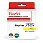 Staples Remanufactured Yellow High Yield Ink Cartridge Replacement for Brother LC-203XL (STLC203YDS)~#|#~sp238687520_sc7