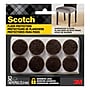 Scotch Round Felt Pads, 1", Brown, 32/Pack (SP822-NA)~#|#~sp238846447_sc7