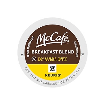 McCafe Breakfast Blend Coffee Keurig® K-Cup® Pods, Light Roast, 24/Box (5000201384)