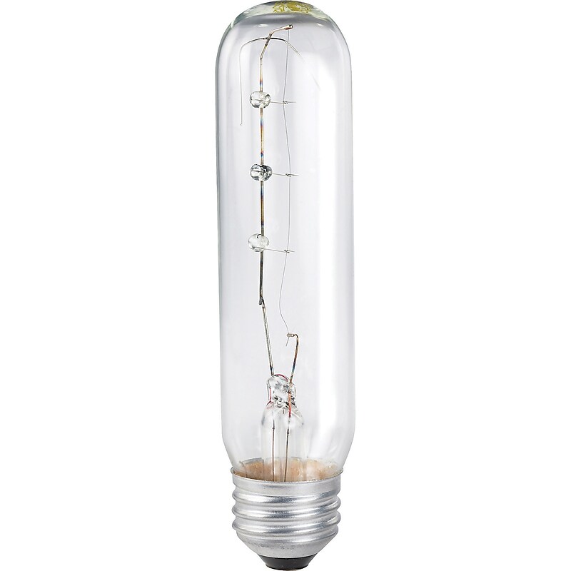 Philips T10 40W Incandescent Light Bulb, Clear, Pack of 6 (415869) image 1