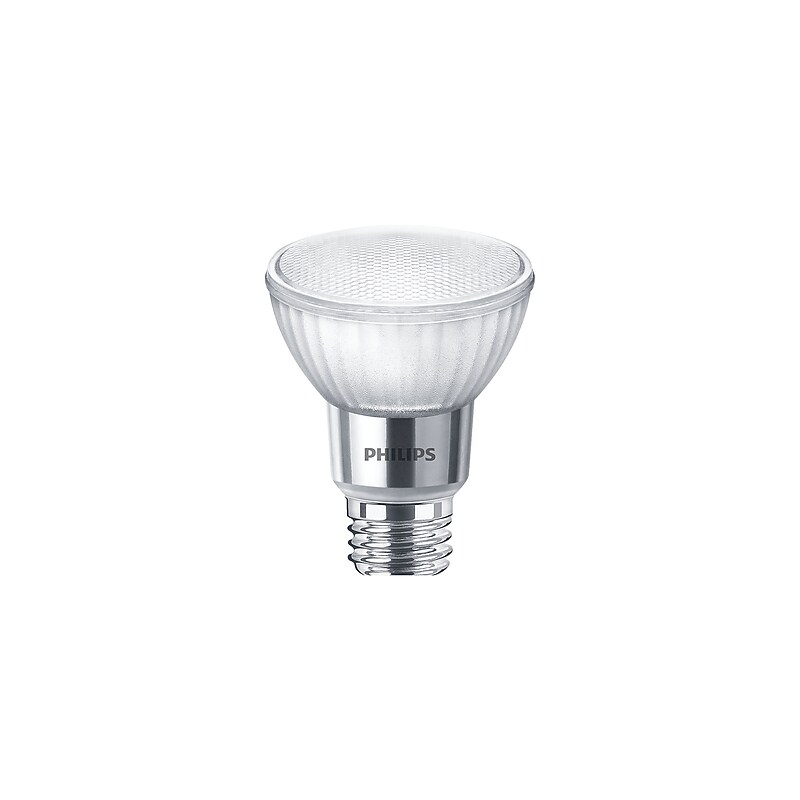 Philips LED PAR20 7 Watt 500 Lumen Flood Light Bulb, Pack of 6 (471144) image 1