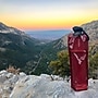 Vapur Anti-Bottle Collapsible Plastic Water Bottle, 34 oz., Burgundy (10279)~#|#~sp239954787_sc7