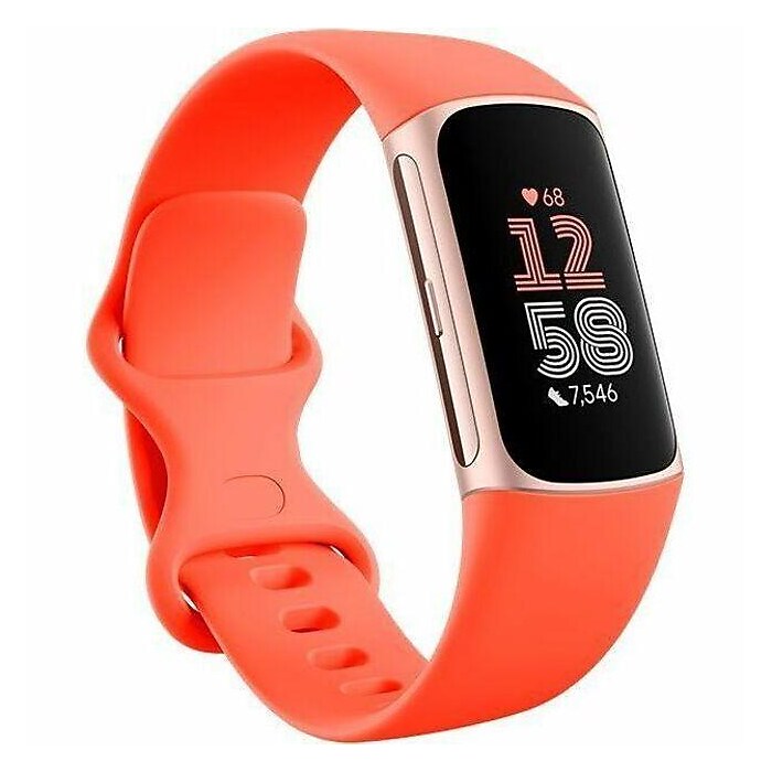 Google - Fitbit Charge 6 Coral Champagne Gold アル… Google Fitbit Charge 6 Fitness Tracker, Coral/Champagne Gold