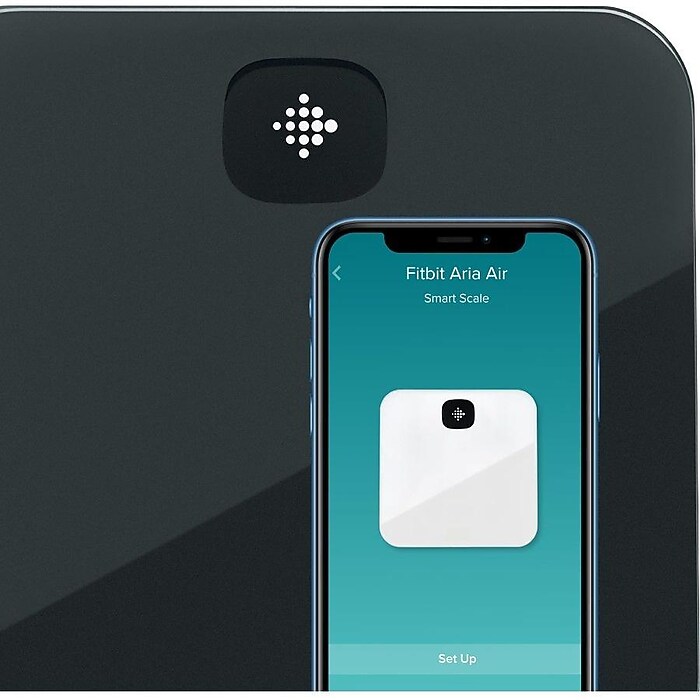 Google Fitbit Aria Air Smart Bluetooth BMI Bathroom Scale, Black