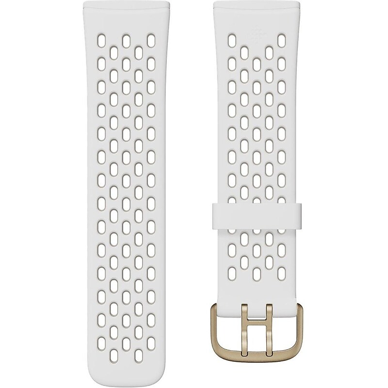 Google Fitbit Sport Bands for Fitbit 24mm Attach, Frost White/Lunar White (FB174SBWTS) image 1