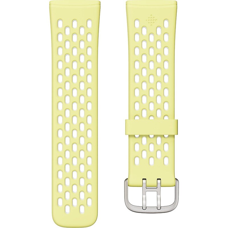 Google Fitbit Sport Bands for Fitbit 24mm Attach, Glow Up/Frost White (FB174SBYWWTS) image 1