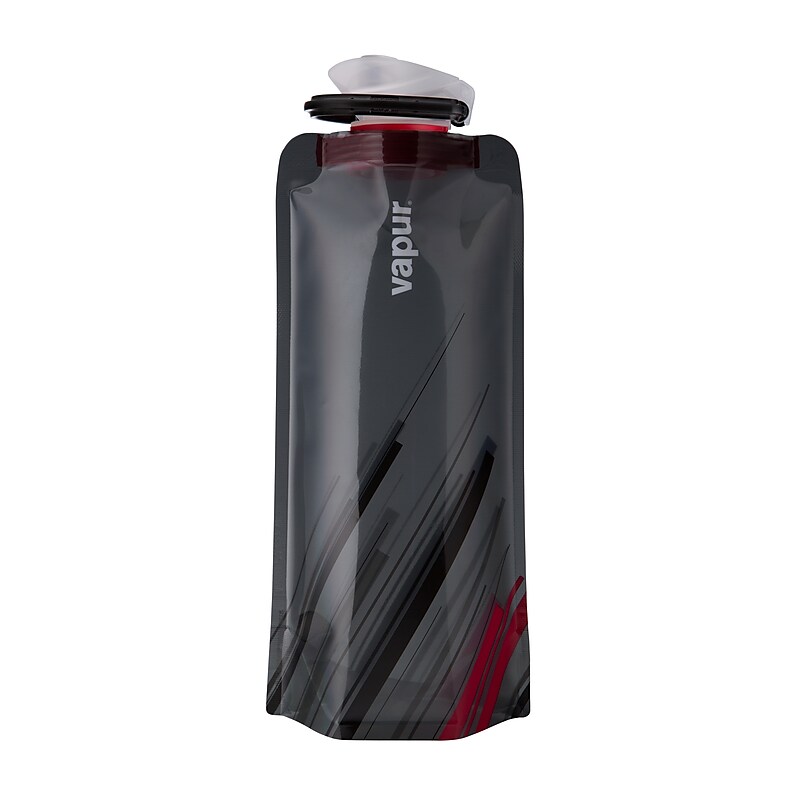 Vapur Anti-Bottle Collapsible Plastic Water Bottle, 23 oz., Fire (10159) image 1