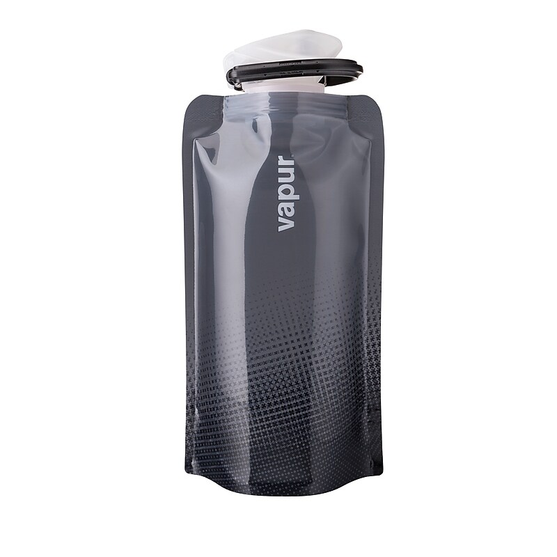 Vapur Anti-Bottle Collapsible Plastic Water Bottle, 18 oz., Cool Grey (10201) image 1