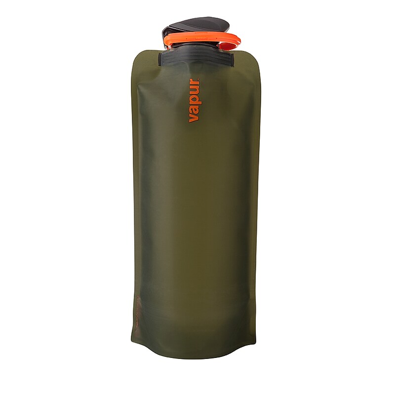 Vapur Anti-Bottle Collapsible Plastic Water Bottle, 23 oz., Olive (10209) image 1