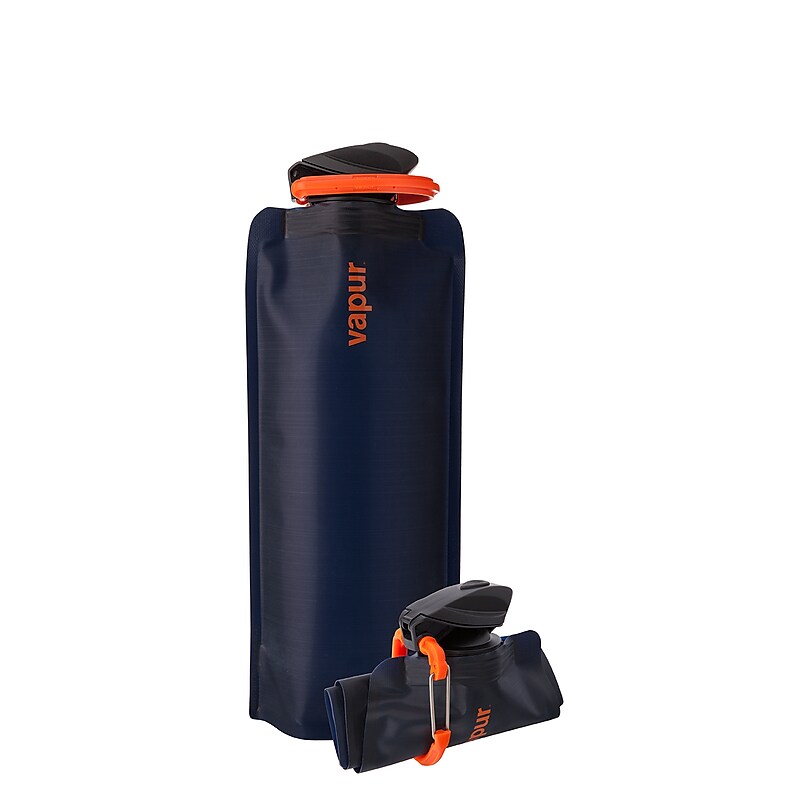 Vapur Anti-Bottle Collapsible Plastic Water Bottle, 34 oz., Nightblue (10215) image 1