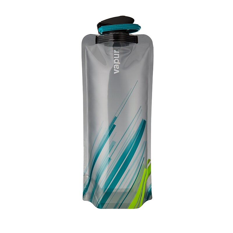 Vapur Anti-Bottle Collapsible Plastic Water Bottle, 34 oz., Gradient Grey (10258) image 1