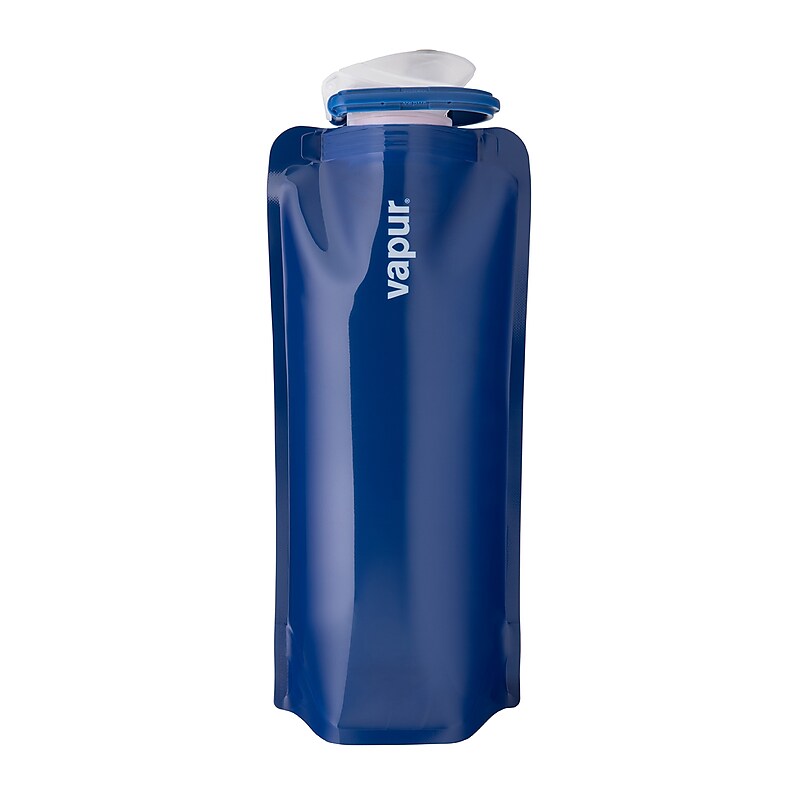 Vapur Anti-Bottle Collapsible Plastic Water Bottle, 23 oz., Admiral Blue (30038) image 1