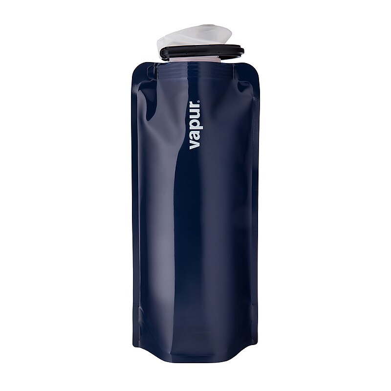 Vapur Anti-Bottle Collapsible Plastic Water Bottle, 34 oz., Admiral Blue (30058) image 1
