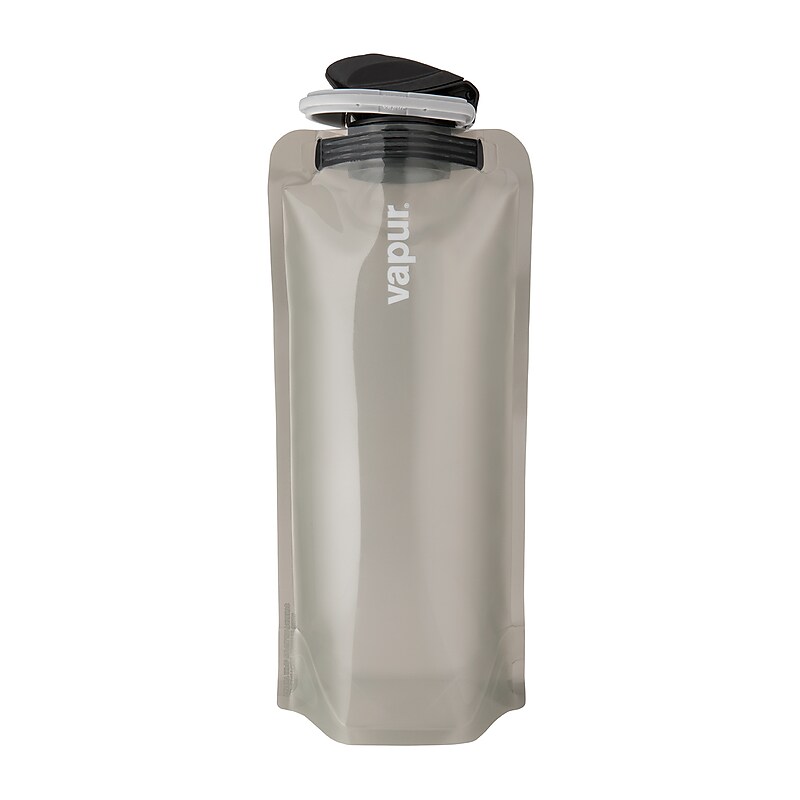 Vapur Anti-Bottle Collapsible Plastic Water Bottle, 34 oz., Graphite Gray (30175) image 1
