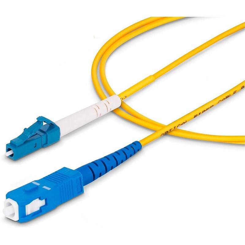 StarTech 6.56' LC Network to LC Network Networking Cable, Male, Yellow (SPSMLCSCOS22M) image 1