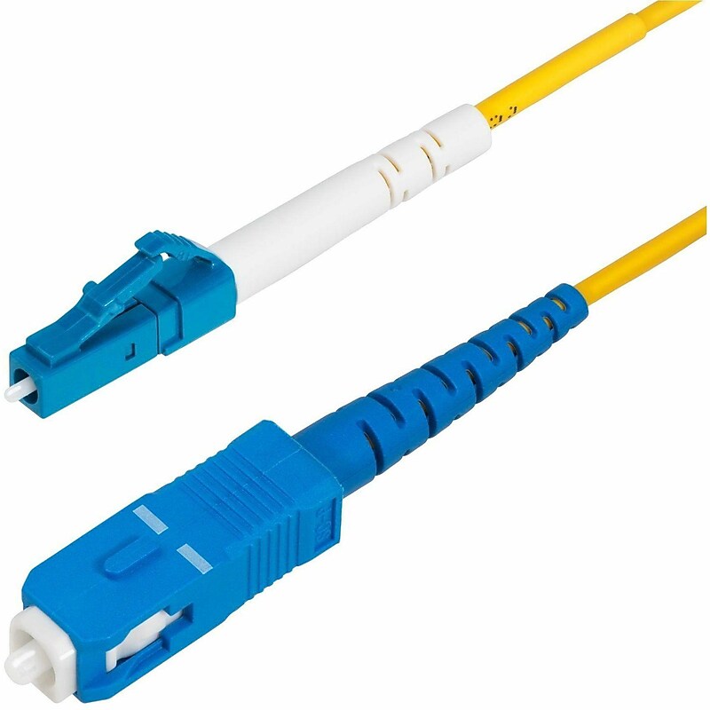 StarTech 3.2' LC Network to LC Network Networking Cable, Male, Yellow (SPSMLCSCOS21M) image 1