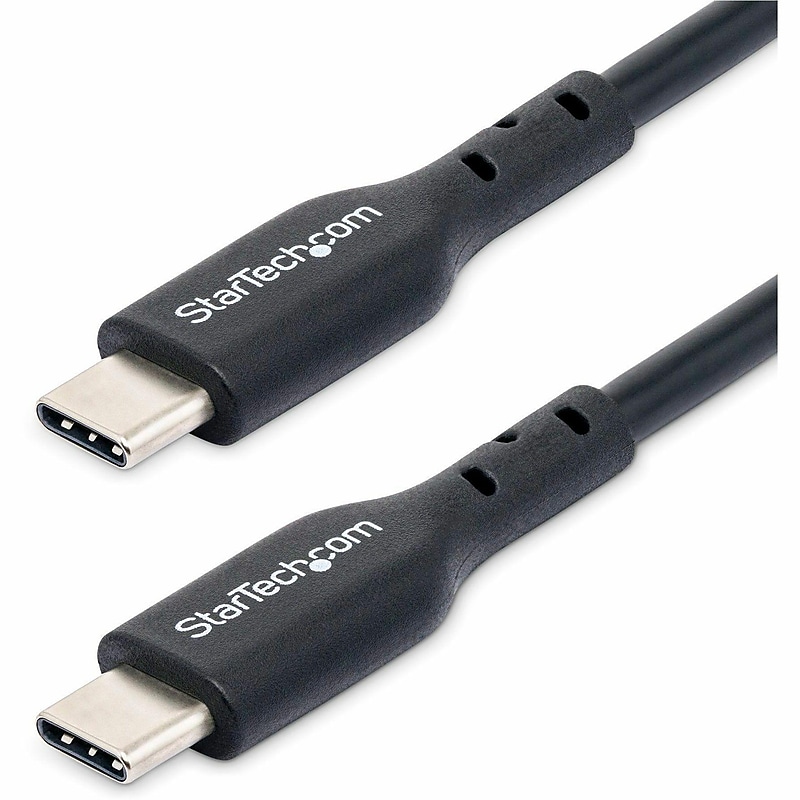 StarTech USB-C to USB-C Charging Cable, 6.56 ft., Black (USB2CC2MNC) image 1