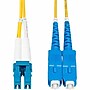 StarTech 1m (3.3ft) LC to SC (UPC) Duplex OS2 Single Mode Fiber Optic Cable, 9/125, Yellow (SMLCSC-OS2-1M)~#|#~5C14727A-0372-429A-B05FA9908694EE3D_sc7