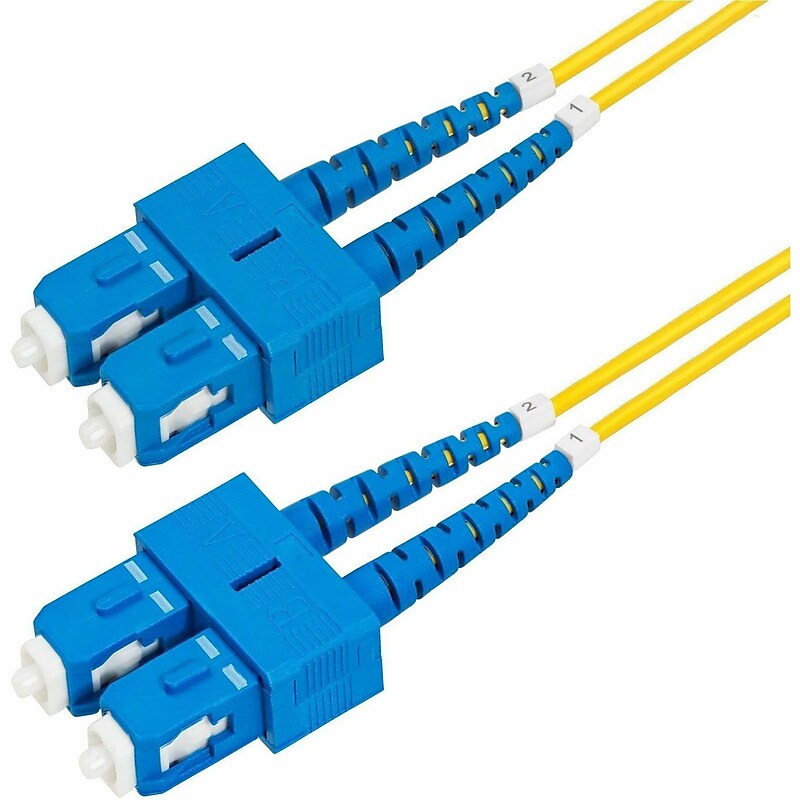 StarTech 3.28' SC to SC Networking Cable, Male to Male, Yellow (SMDOS2SCSC1M) image 1