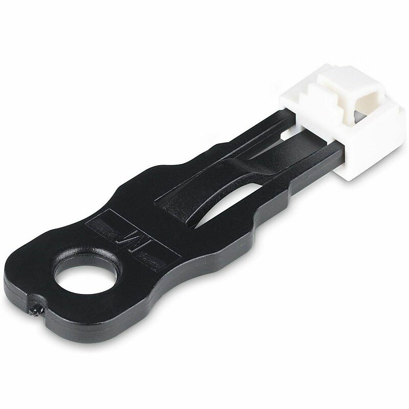 StarTech RJ45 Port-lock, Male, Black, 10/Pack (RJ45LOCKANDKEY) image 1