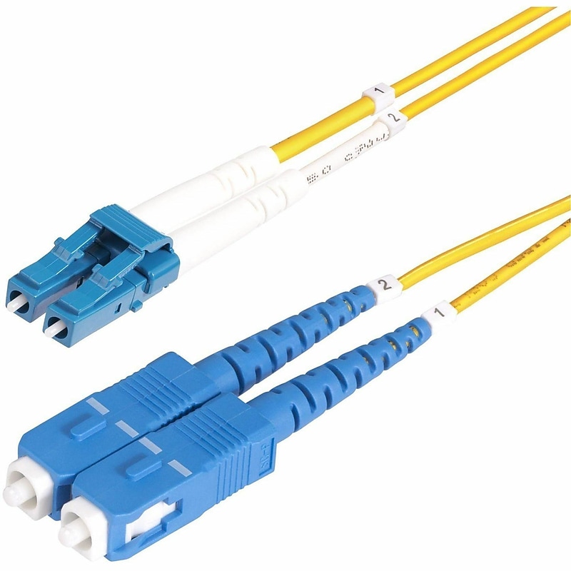 StarTech 65.6' LC Network to SC Network Networking Cable, Male, Yellow (SMLCSCOS220M) image 1