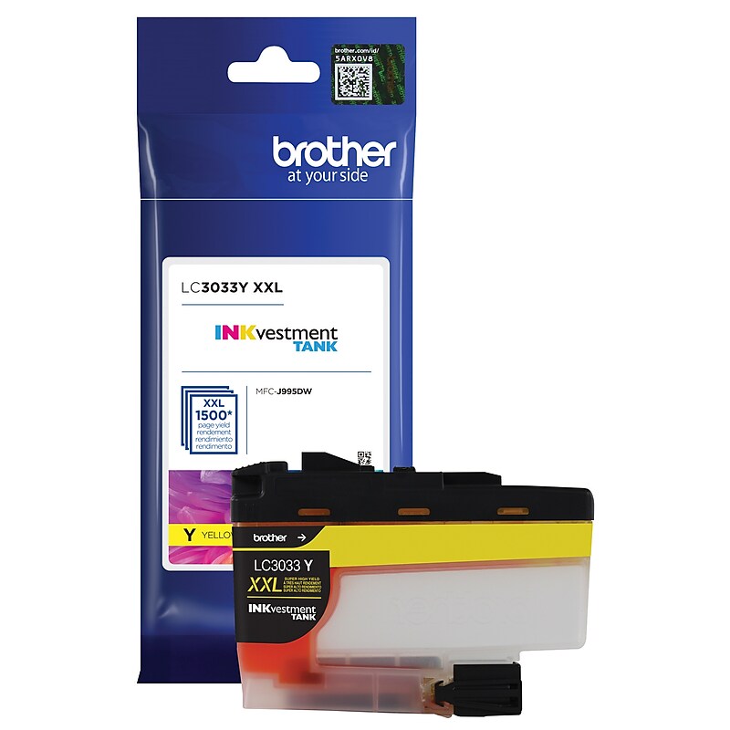 Brother Yellow Super High Yield Ink Tank Cartridge   (LC3033Y) image 1