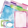 Barker Creek Pink Tie-Dye File Folder, 1/3-Cut Tab, Letter Size, Assorted Colors, 107/Set (157)~#|#~sp241460905_sc7