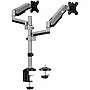 SIIG Adjustable Dual Arms, Up to 32" Monitor, Silver (CEMT3R11S1)~#|#~sp241533023_sc7