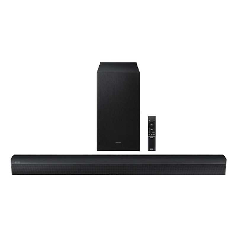 Samsung HWB550DZA 370W Wall Mountable Indoor Sound Bar Speaker, Black image 1