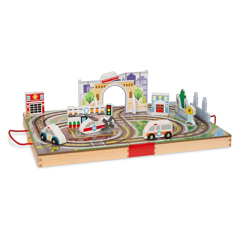 Melissa & Doug Take Along Vehicle Set Town (30141) image 1