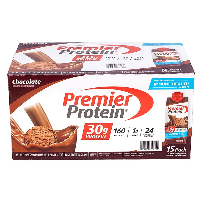 Premier Protein Chocolate Ready to Drink Shake, 11 oz., 15/Pack