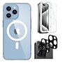 SaharaCase Hybrid-Flex Hard Shell Case, Tempered Glass Screen, Camera Protector for iPhone 15 Pro Max, Clear (CP472ZD128ZD131)~#|#~sp242552352_sc7