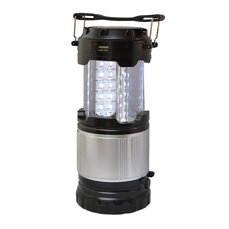 GoGreen Power Rechargeable/Solar Powered Lantern 30 LED (GG-113-LSPOP) image 1