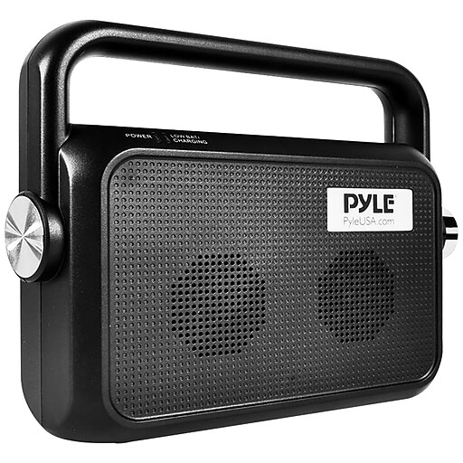 Pyle Slim Comfort Hearing Wireless TV Speaker(PTVSP18BK) Staples