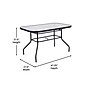 Flash Furniture Tory Commercial Grade Patio Table with Tempered Glass Top with Umbrella Hole, Black (FVFRB71207WBLK)~#|#~sp243791406_sc7