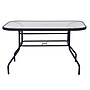 Flash Furniture Tory Commercial Grade Patio Table with Tempered Glass Top with Umbrella Hole, Black (FVFRB71207WBLK)~#|#~sp243791409_sc7