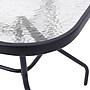 Flash Furniture Tory Commercial Grade Patio Table with Tempered Glass Top with Umbrella Hole, Black (FVFRB71207WBLK)~#|#~sp243791411_sc7
