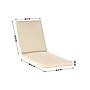 Flash Furniture Lyra Water-Resistant Outdoor Chaise Lounge Patio Cushion, Beige (LTSCUSHION3BG)~#|#~sp243791418_sc7