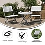 Flash Furniture Rouen Commercial Grade Foldable French Bistro Set, Gray/White, 3 Piece/Set (FVFWA085GYWHGY)~#|#~sp243791562_sc7