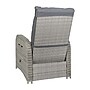 Flash Furniture Nemo Indoor/Outdoor Recliner Lounge Chair with Flip up Side Table, Gray (LTS0422GYGY)~#|#~sp243791582_sc7