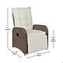 Flash Furniture Nemo Recliner Lounge Chairs with Flip up Side Tables, Beige and Brown, 2/Pack (2LTS0422BGBR)~#|#~sp243791644_sc7