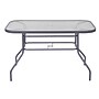 Flash Furniture Tory Commercial Grade Patio Table with Tempered Glass Top with Umbrella Hole, Silver (FVFRB71207WSV)~#|#~sp243791658_sc7