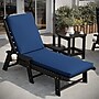 Flash Furniture Lyra Water-Resistant Outdoor Chaise Lounge Patio Cushion, Navy (LTSCUSHION3NV)~#|#~sp243791855_sc7