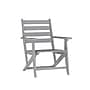 Flash Furniture Tolleson Commercial Adirondack Dining Set with Table and 6 Chairs, Gray, 7 Piece/Set (LEHMP1582037GRY)~#|#~sp243792674_sc7